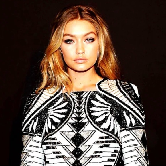 Balmain H&M Rhinestone Beaded Embellished Dress US 8 RARE New Years Party - Picture 2 of 16